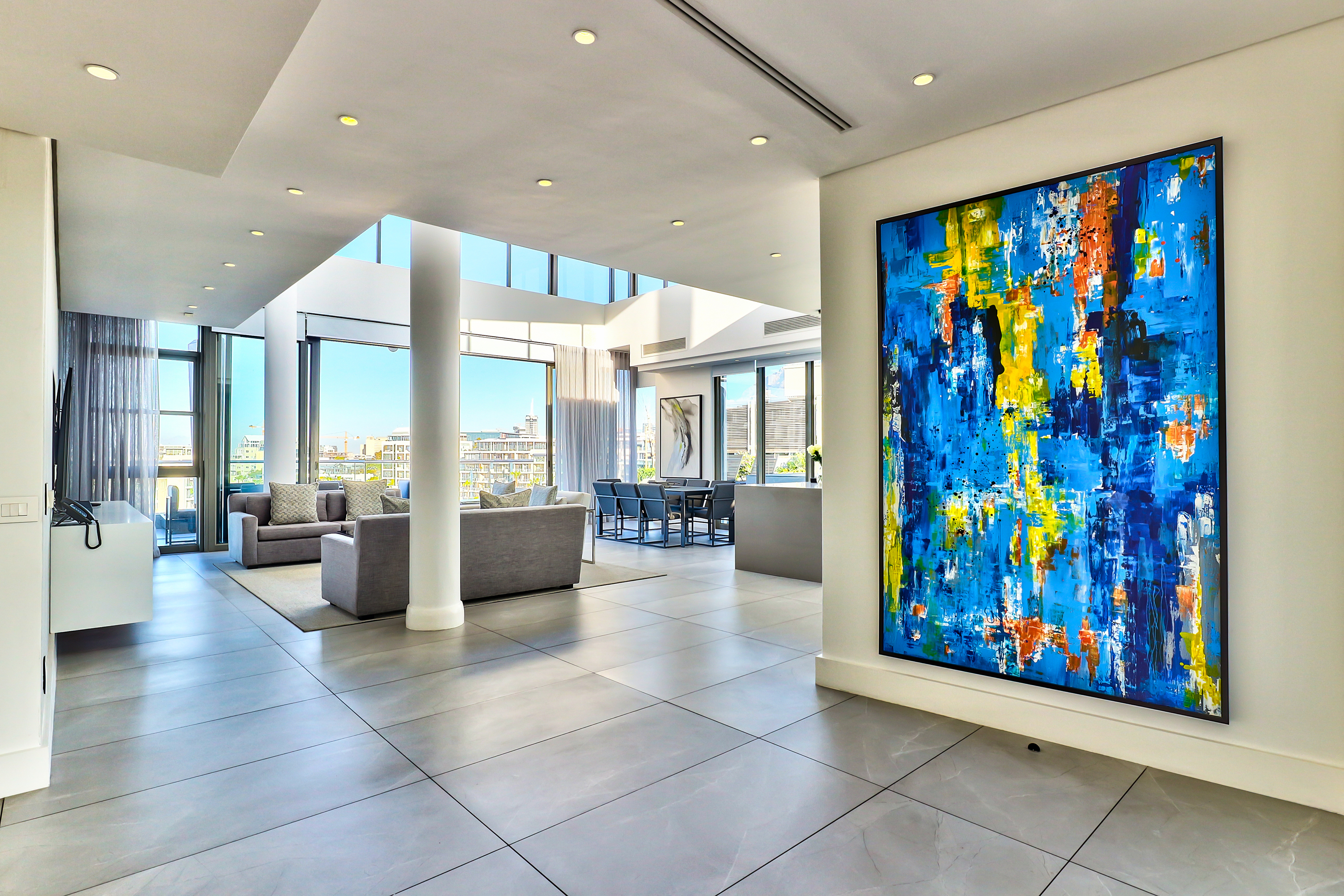 Lawhill 601B hall and artwork