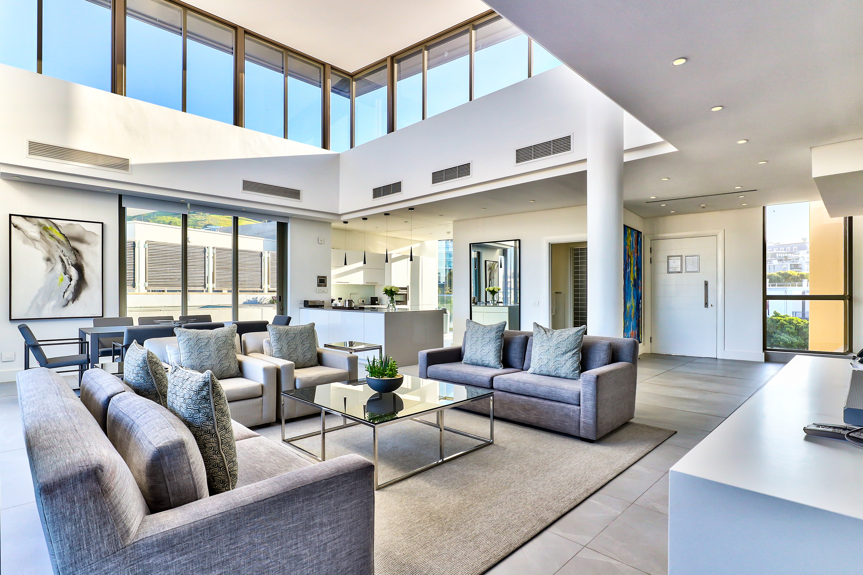 Lawhill 601B fifth-floor penthouse lounge and terrace